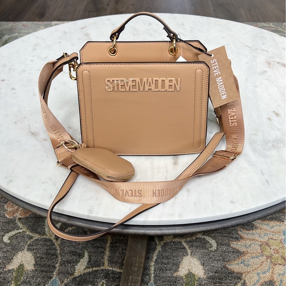 NWT! Steve Madden Camel Bevelyn Crossbody Purse. TikTok Famous.